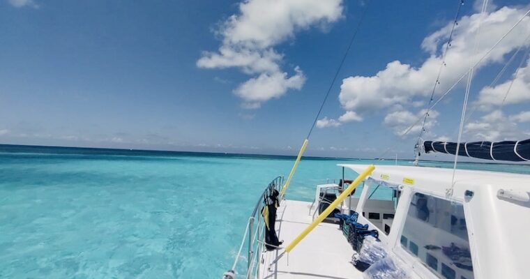 Tour Cozumel: Catamaran Zeiltocht, snorkelen, lunch & Beach Club